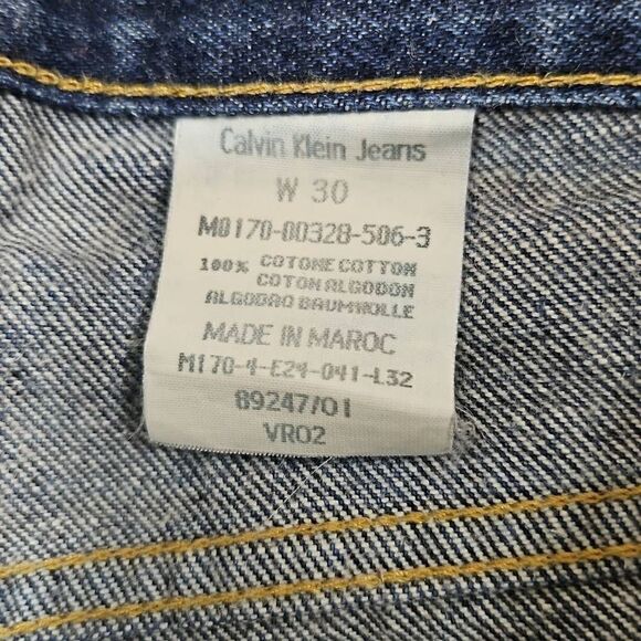 Vintage Calvin Klein Size 30 Men's Dark Wash Jean - Picture 7 of 10